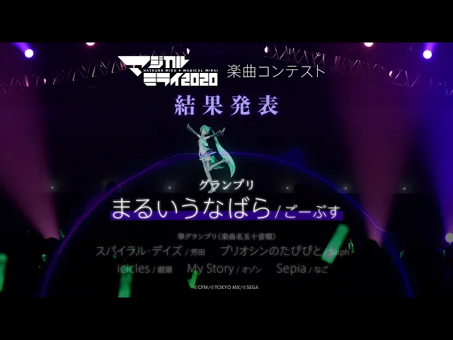 【初音ミク】「マジカルミライ 2020」楽曲コンテスト結果発表!